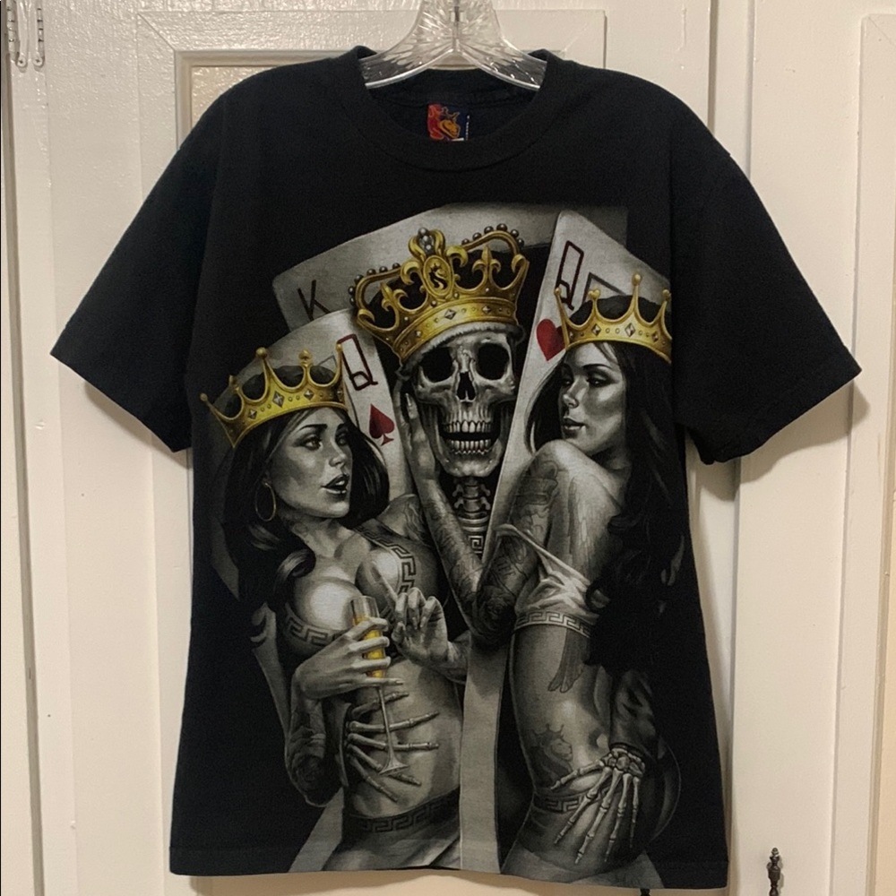 OG Abel Graphic Tee with Skull and Queens